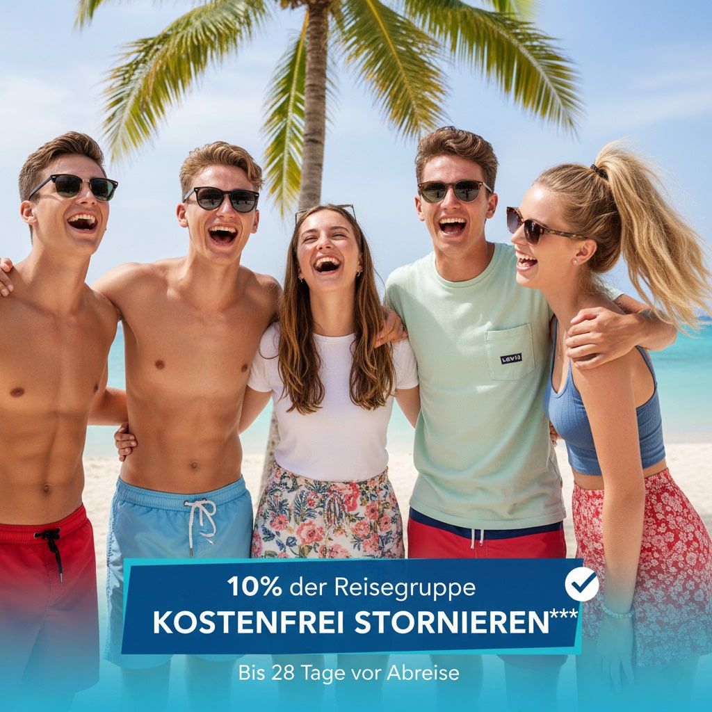 Abifahrt kostenlos stornieren für 10 Prozent der Reisegruppe